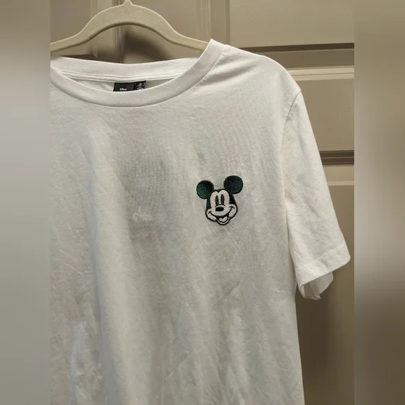 Disney Mickey Mouse Embroidered Relaxed Fit T-shirt Size XL & Pluto Mini Plush - Picture 7 of 15